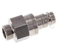 Stainless steel DN 10 Air Coupling Plug G 3/8 inch Male Double Shut-Off