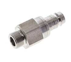 Stainless steel DN 10 Air Coupling Plug G 3/8 inch Male Double Shut-Off