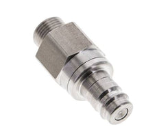 Stainless steel DN 10 Air Coupling Plug G 3/8 inch Male Double Shut-Off