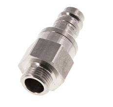 Stainless steel DN 10 Air Coupling Plug G 3/8 inch Male Double Shut-Off