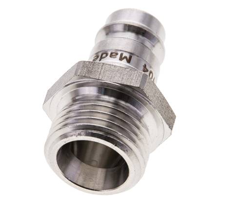 Stainless Steel 316L DN 10 Air Coupling Plug G 1/2 inch Male