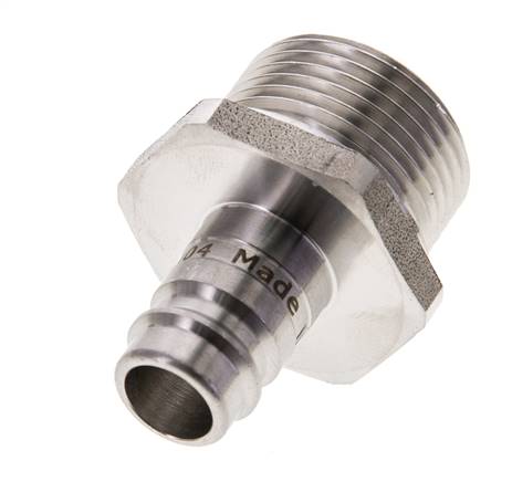 Stainless Steel 316L DN 10 Air Coupling Plug G 3/4 inch Male