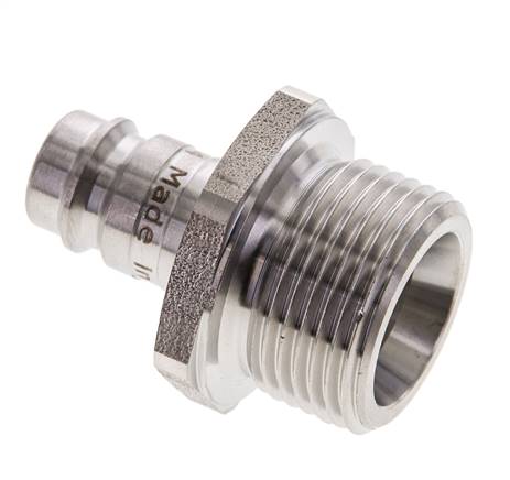 Stainless Steel 316L DN 10 Air Coupling Plug G 3/4 inch Male
