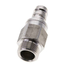 Stainless Steel 316L DN 10 Air Coupling Plug G 1/2 inch Male Double Shut-Off