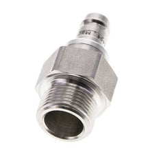 Stainless steel 306L DN 10 Air Coupling Plug G 3/4 inch Male Double Shut-Off