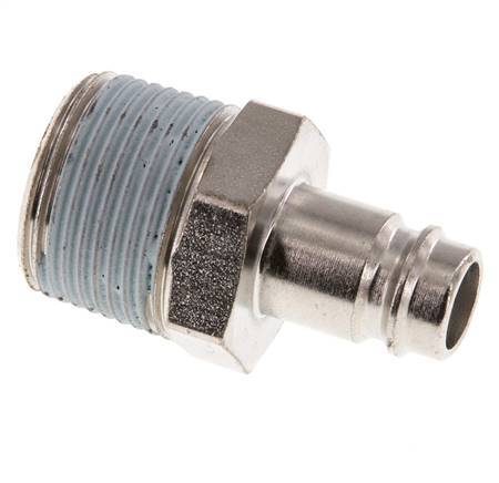 Hardened steel DN 10 Air Coupling Plug R 3/4 inch Male
