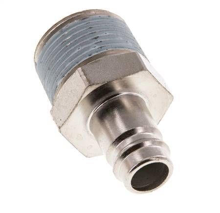 Hardened steel DN 10 Air Coupling Plug R 3/4 inch Male