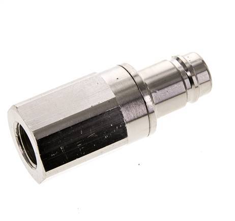 Nickel-plated Brass DN 15 Air Coupling Plug G 1/2 inch Female Double S ...