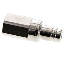 Nickel-plated Brass DN 15 Air Coupling Plug G 1 inch Female Double Shut-Off
