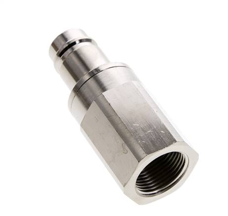 Nickel-plated Brass DN 15 Air Coupling Plug G 1 inch Female Double Shut-Off