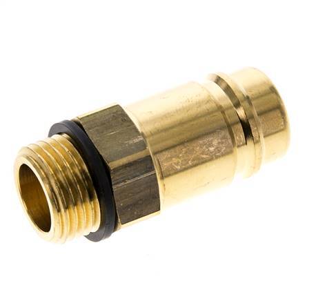 Brass DN 15 Air Coupling Plug G 1/2 inch Male | Tameson.com
