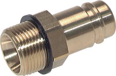 Brass DN 15 Air Coupling Plug G 3/4 inch Male Double Shut-Off
