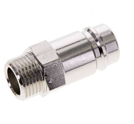 Nickel-plated Brass DN 15 Air Coupling Plug G 1/2 inch Male | Tameson.com