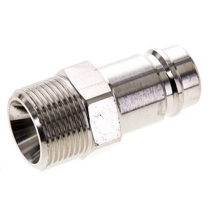 Nickel-plated Brass DN 15 Air Coupling Plug G 3/4 inch Male | Tameson.com