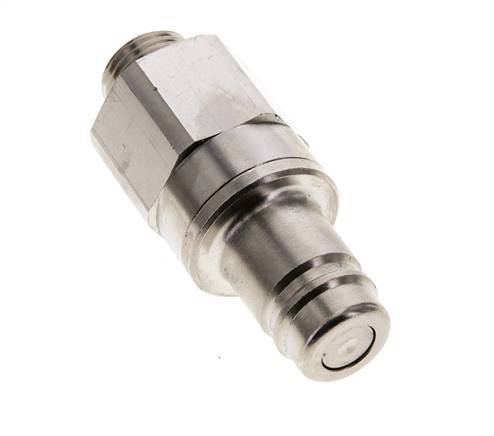 Nickel-plated Brass DN 15 Air Coupling Plug G 1/2 inch Male Double Shut-Off