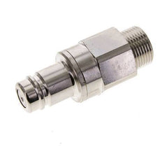 Nickel-plated Brass DN 15 Air Coupling Plug G 3/4 inch Male Double Shut-Off