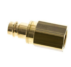 Brass DN 19 Air Coupling Plug G 1 inch Female Double Shut-Off