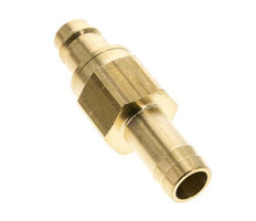 Brass DN 19 Air Coupling Plug 25 mm Hose Pillar Double Shut-Off