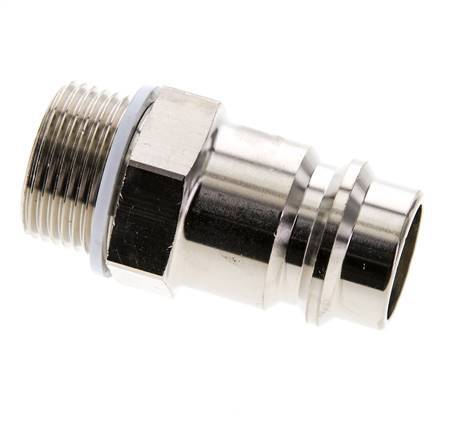 Nickel-plated Brass DN 19 Air Coupling Plug G 3/4 inch Male