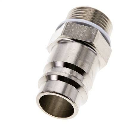 Nickel-plated Brass DN 19 Air Coupling Plug G 3/4 inch Male