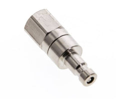 Nickel-plated Brass DN 2.7 (Micro) Air Coupling Plug M5 Female Double Shut-Off
