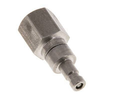 Stainless steel DN 2.7 (Micro) Air Coupling Plug G 1/8 inch Female Double Shut-Off