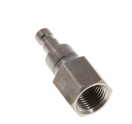Stainless steel DN 2.7 (Micro) Air Coupling Plug G 1/8 inch Female Double Shut-Off