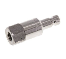 Stainless Steel 316L DN 2.7 (Micro) Air Coupling Plug G 1/8 inch Female Double Shut-Off