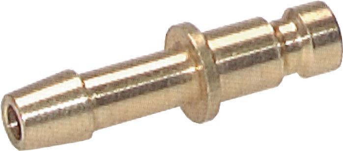 Brass DN 2.7 (Micro) Air Coupling Plug 4 mm Hose Pillar [10 Pieces]