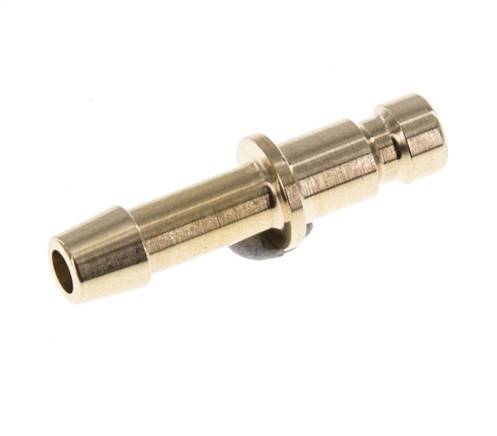 Brass DN 2.7 (Micro) Air Coupling Plug 4 mm Hose Pillar [10 Pieces]
