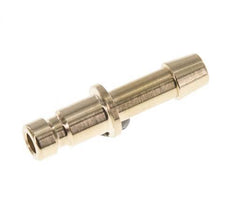 Brass DN 2.7 (Micro) Air Coupling Plug 4 mm Hose Pillar [10 Pieces]