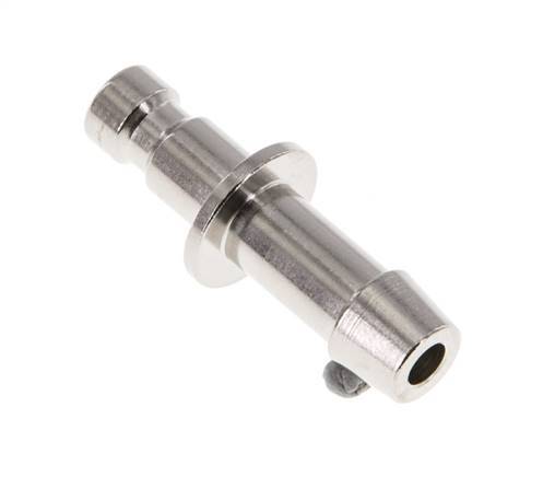 Nickel-plated Brass DN 2.7 (Micro) Air Coupling Plug 5 mm Hose Pillar [2 Pieces]