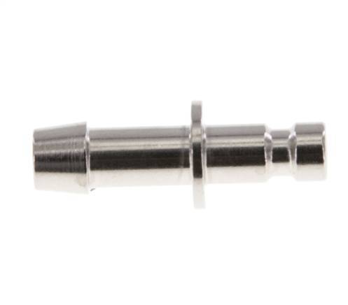 Nickel-plated Brass DN 2.7 (Micro) Air Coupling Plug 5 mm Hose Pillar [2 Pieces]