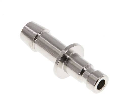 Nickel-plated Brass DN 2.7 (Micro) Air Coupling Plug 5 mm Hose Pillar [2 Pieces]