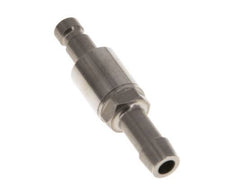 Nickel-plated Brass DN 2.7 (Micro) Air Coupling Plug 5 mm Hose Pillar Double Shut-Off FKM