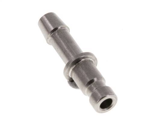 Stainless steel DN 2.7 (Micro) Air Coupling Plug 4 mm Hose Pillar