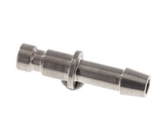 Stainless steel DN 2.7 (Micro) Air Coupling Plug 4 mm Hose Pillar