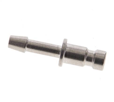 Stainless steel DN 2.7 (Micro) Air Coupling Plug 3 mm Hose Pillar