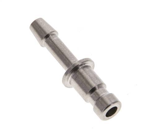 Stainless steel DN 2.7 (Micro) Air Coupling Plug 3 mm Hose Pillar