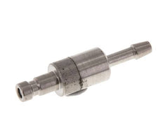Stainless steel DN 2.7 (Micro) Air Coupling Plug 3 mm Hose Pillar Double Shut-Off