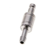 Stainless Steel 316L DN 2.7 (Micro) Air Coupling Plug 4 mm Hose Pillar Double Shut-Off