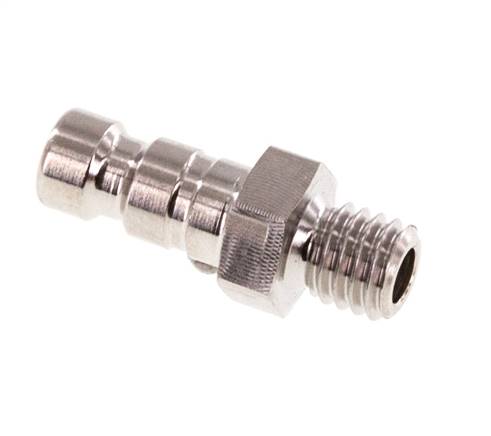 Stainless Steel 316L DN 2.7 (Micro) Air Coupling Plug M5 Male