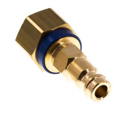 Brass DN 5 Blue-Coded Air Coupling Plug G 1/4 inch Female