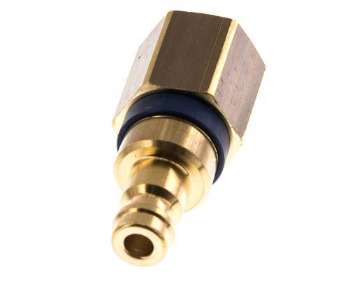 Brass DN 5 Blue Air Coupling Plug G 1/4 inch Female