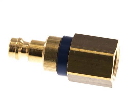 Brass DN 5 Blue Air Coupling Plug G 1/4 inch Female