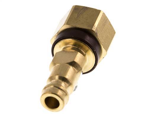 Brass DN 5 Brown-Coded Air Coupling Plug G 1/4 inch Female