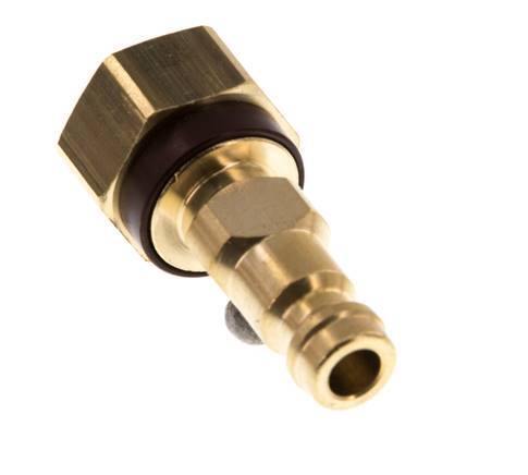 Brass DN 5 Brown-Coded Air Coupling Plug G 1/8 inch Female