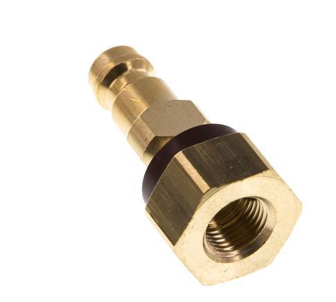 Brass DN 5 Brown-Coded Air Coupling Plug G 1/8 inch Female