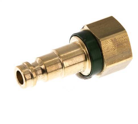 Brass DN 5 Green-Coded Air Coupling Plug G 1/4 inch Female