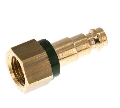 Brass DN 5 Green-Coded Air Coupling Plug G 1/4 inch Female